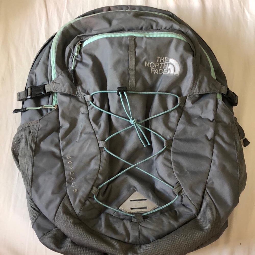 The North Face Borealis backpack GUC grey/aqua